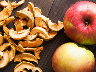 Jabłka liofilizowane